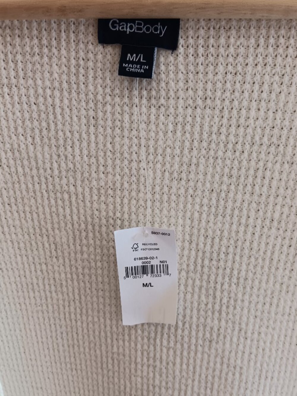 Gap CashSoft Cream Robe - Picture 4 of 4